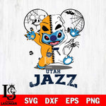 Utah Jazz Stitch Horror Halloween 2 Svg Eps Dxf Png File, Digital Download, Instant Download