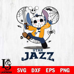 Utah Jazz Stitch jason voorhees Halloween Svg Eps Dxf Png File, Digital Download, Instant Download