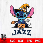 Utah Jazz Stitch witch Svg Eps Dxf Png File, NBA svg, Digital Download, Instant Download