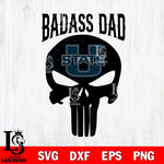 Utah State Aggies Badass Dad Svg Eps Dxf Png File, Digital Download, Instant Download