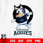 Utah State Aggies Bandit Heeler Rugby Svg Eps Dxf Png File, Digital Download ,Instant Download, Cricut File