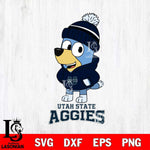 Utah State Aggies Bluey Hoodie Sport Svg Eps Dxf Png File, Digital Download ,Instant Download, Cricut File