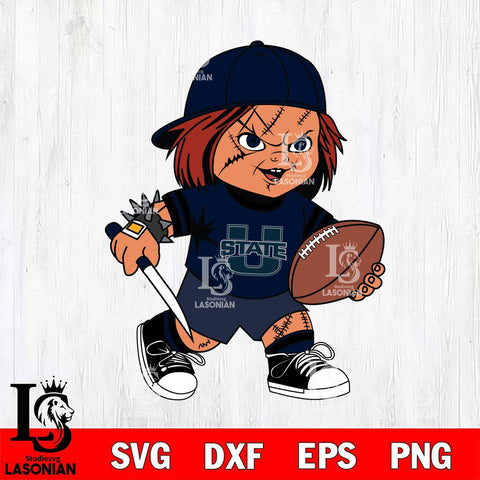 Utah State Aggies Chucky Horror 10 Svg Eps Dxf Png File, NCAA svg, Digital Download, Instant Download