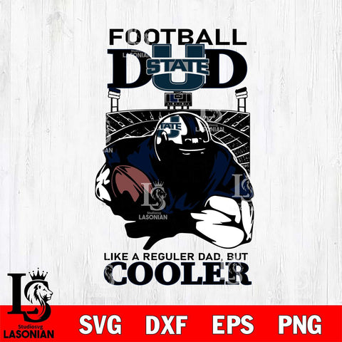 Utah State Aggies Football Dad Cooler Svg Eps Dxf Png File, Digital Download, Instant Download