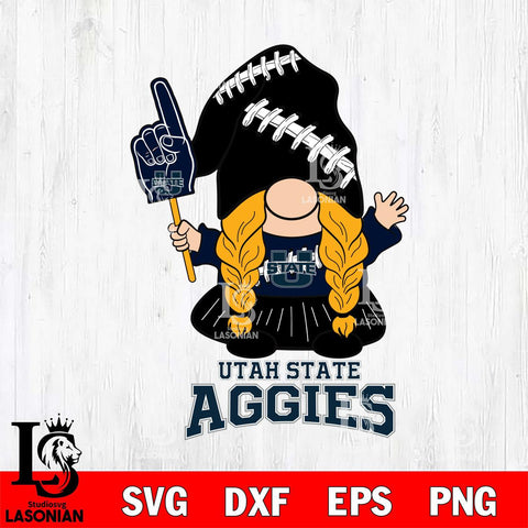 Utah State Aggies Gnomes Fan Svg Eps Dxf Png File, Digital Download, Instant Download