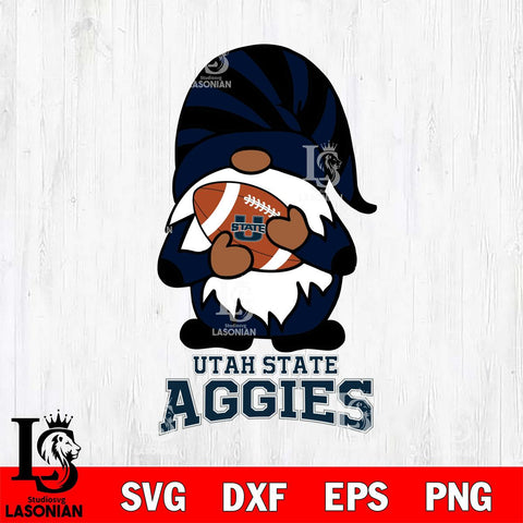 Utah State Aggies Gnomes Football Svg Eps Dxf Png File, Digital Download, Instant Download