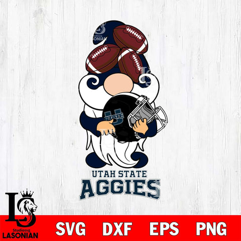 Utah State Aggies Gnomes Helmet Svg Eps Dxf Png File, Digital Download, Instant Download