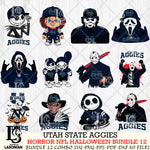 Utah State Aggies Halloween Bundle 12 SVG Svg Eps Dxf Png File, NCAA bundle svg, Digital Download, Instant Download