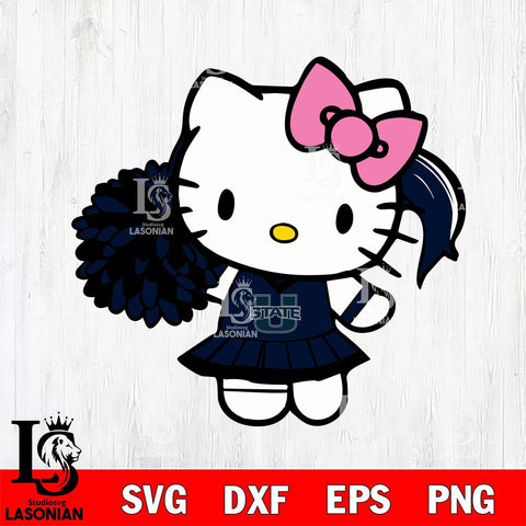 Utah State Aggies Hello Kitty Cheerleader 12 Svg Eps Dxf Png File, Digital Download, Instant Download