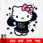 Utah State Aggies Hello Kitty Cheerleader 4 Svg Eps Dxf Png File, Digital Download, Instant Download