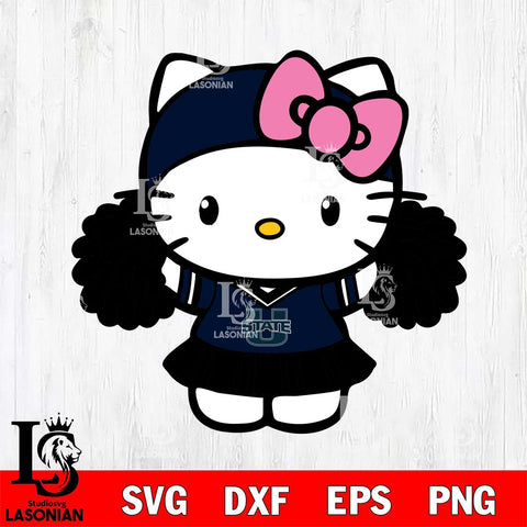 Utah State Aggies Hello Kitty Cheerleader 5 Svg Eps Dxf Png File, Digital Download, Instant Download