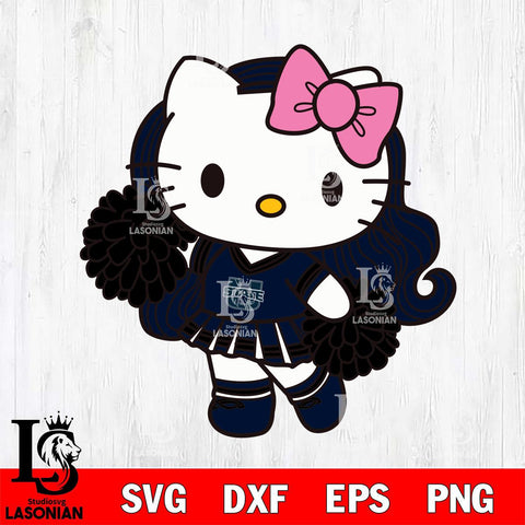 Utah State Aggies Hello Kitty Cheerleader 7 Svg Eps Dxf Png File, Digital Download, Instant Download