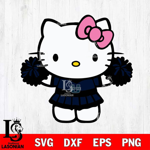 Utah State Aggies Hello Kitty Cheerleader 9 Svg Eps Dxf Png File, Digital Download, Instant Download