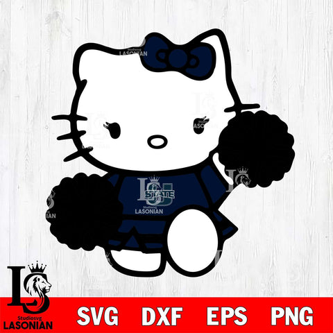 Utah State Aggies Hello Kitty sport 4 Svg Eps Dxf Png File, NCAA svg, Digital Download, Instant Download