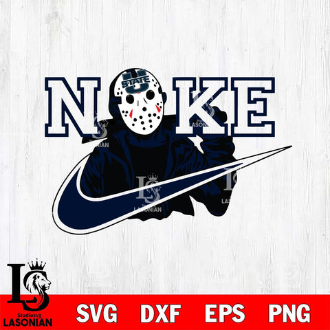 Utah State Aggies Jason Voorhees Nike Svg Eps Dxf Png File, Digital Download, Instant Download