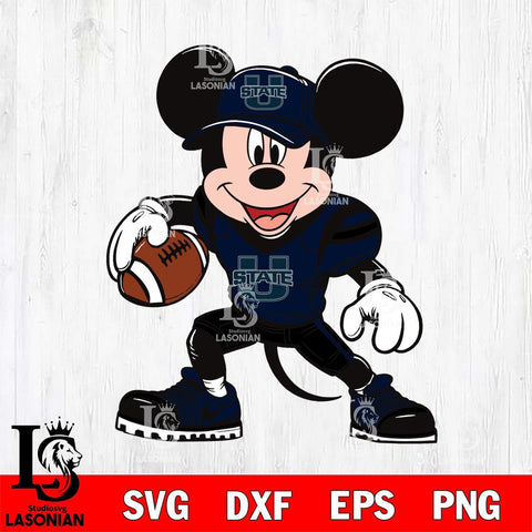 Utah State Aggies Mickey Mouse Svg Eps Dxf Png File, NCAA svg, Digital Download, Instant Download