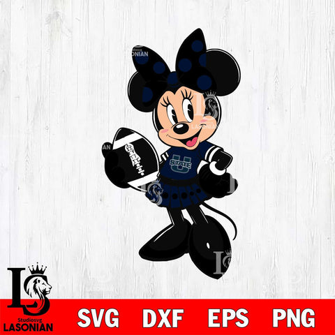 Utah State Aggies Minnie Mouse Svg Eps Dxf Png File, NCAA svg, Digital Download, Instant Download