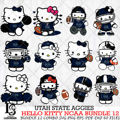 Utah State Aggies NCAA Bundle 12 Svg Eps Dxf Png File, NCAA svg, Digital Download, Instant Download