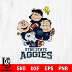 Utah State Aggies Snoopy Sport 4 Svg Eps Dxf Png File, Digital Download