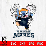 Utah State Aggies Stitch Michael Halloween Svg Eps Dxf Png File, Digital Download, Instant Download