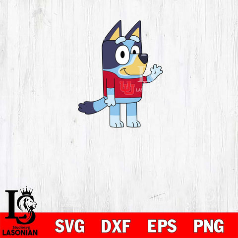 Utah Utes Bluey 5 Svg Eps Dxf Png File, Digital Download, Instant Download