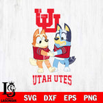 Utah Utes Bluey Chilli Dance Svg Eps Dxf Png File, Digital Download, Instant Download