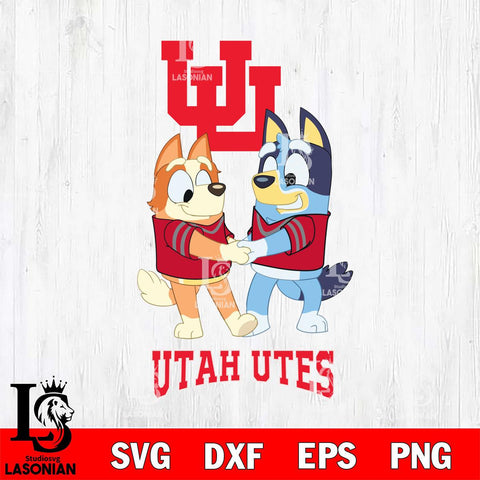 Utah Utes Bluey Chilli Dance Svg Eps Dxf Png File, Digital Download, Instant Download