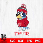 Utah Utes Bluey Hoodie rugby Svg Eps Dxf Png File, Digital Download ,Instant Download, Cricut File