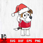 Utah Utes Bluey Jack Christmas Svg Eps Dxf Png File, Digital Download, Instant Download