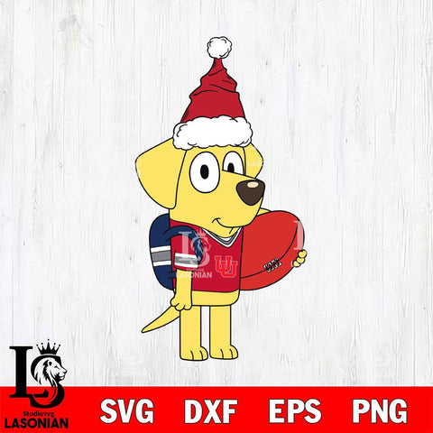 Utah Utes Bluey Lucky Christmas Svg Eps Dxf Png File, Digital Download, Instant Download