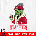 Utah Utes Girls Grinch Bougie Svg Eps Dxf Png File, Digital Download, Instant Download