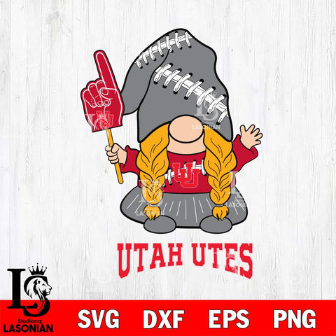 Utah Utes Gnomes Fan Svg Eps Dxf Png File, Digital Download, Instant Download