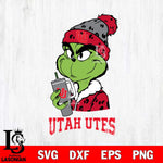 Utah Utes Grinch Bougie Leopard Svg Eps Dxf Png File, Digital Download, Instant Download