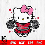 Utah Utes Hello Kitty Cheerleader 10 Svg Eps Dxf Png File, Digital Download, Instant Download