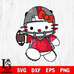 Utah Utes Hello Kitty sport 11 Svg Eps Dxf Png File, NCAA svg, Digital Download, Instant Download