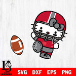 Utah Utes Hello Kitty sport 12 Svg Eps Dxf Png File, NCAA svg, Digital Download, Instant Download