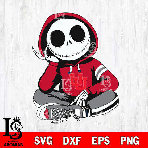 Utah Utes Jack Skellington halloween Svg Eps Dxf Png File, NCAA svg, Digital Download, Instant Download