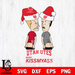 Utah Utes Merry KissMyass Svg Eps Dxf Png File,NCAA Svg Files,Digital Download,Sublimation,Instant Download