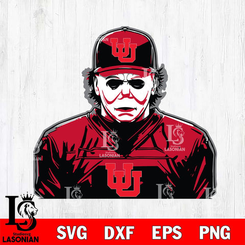 Utah Utes Michael Myers Horror Halloween Svg Eps Dxf Png File, NCAA svg, Digital Download, Instant Download