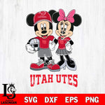 Utah Utes Mickey Minnie Mouse Helmet Svg Eps Dxf Png File, NCAA svg , File Cut , Digital Download , Instant Download, Cut Svg Files