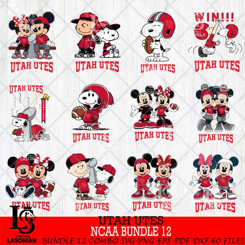 Utah Utes NCAA Bundle 12 Svg Eps Dxf Png File,Bundle NCAA svg , Digital Download , Instant Download, Cricut File