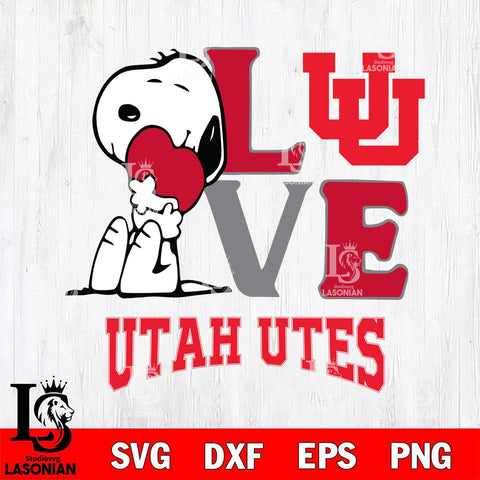 Utah Utes Snoopy Sport 10 Svg Eps Dxf Png File, Digital Download