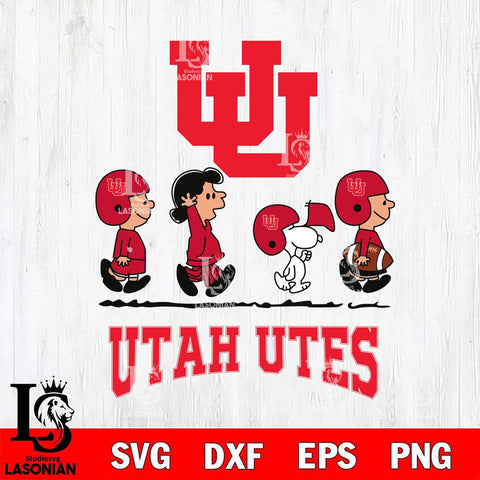 Utah Utes Snoopy Sport 12 Svg Eps Dxf Png File, Digital Download