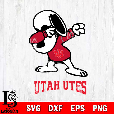 Utah Utes Snoopy Sport 3 Svg Eps Dxf Png File, Digital Download