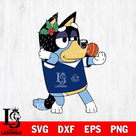 Vancouver Canucks Bandit Heeler Christmas Svg Eps Dxf Png File, Digital Download, Instant Download