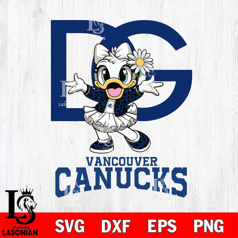 Vancouver Canucks Dolce And Gabbana Daisy Duck Disney Svg Eps Dxf Png File, Digital Download, Instant Download