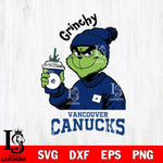 Vancouver Canucks Grinchy Bougie Christmas Cut Files, Cricut,Christmas Svg Dxf Eps Png file , Digital Download