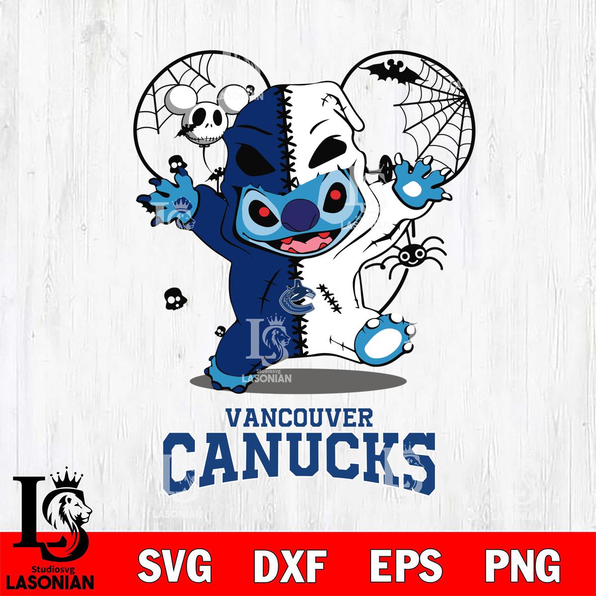 Vancouver Canucks Stitch Horror Halloween 2 – lasoniansvg