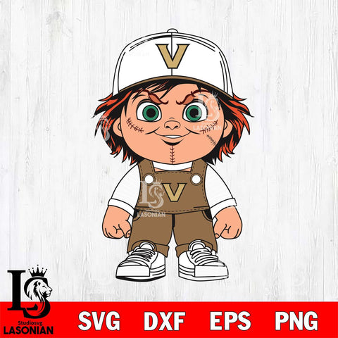 Vanderbilt Commodores Chucky Horror Svg Eps Dxf Png File, NCAA svg, Digital Download, Instant Download