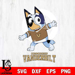 Vanderbilt Commodores Bandit Heeler Rugby Svg Eps Dxf Png File, Digital Download ,Instant Download, Cricut File